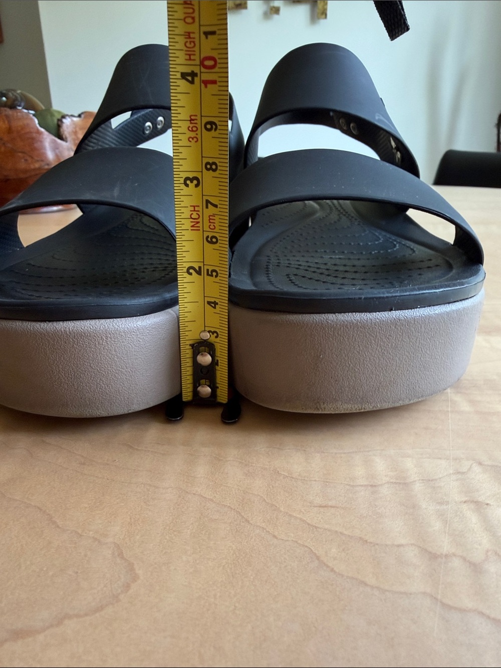 CROCS Brooklyn Low Wedge Sandals Lite Ride - Picture 8 of 11